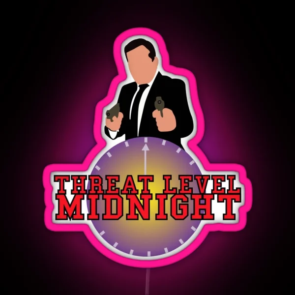 Threat Level Midnight RGB Neon Sign