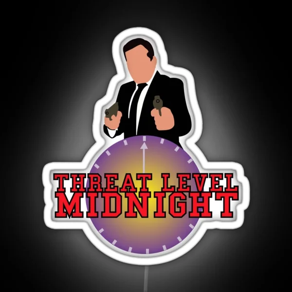 Threat Level Midnight RGB Neon Sign