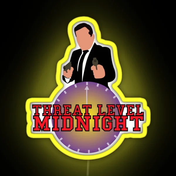 Threat Level Midnight RGB Neon Sign