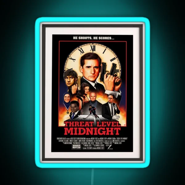 Threat Level Midnight RGB Neon Sign