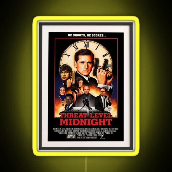 Threat Level Midnight RGB Neon Sign