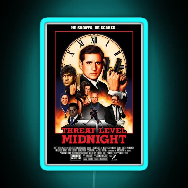 Threat Level Midnight RGB Neon Sign