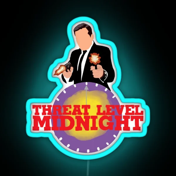 Threat Level Midnight RGB Neon Sign