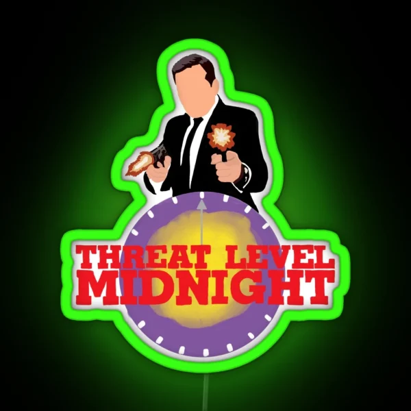Threat Level Midnight RGB Neon Sign