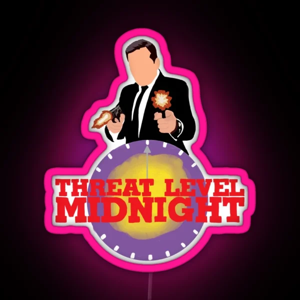 Threat Level Midnight RGB Neon Sign