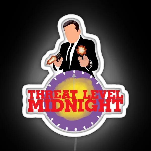 Threat Level Midnight RGB Neon Sign
