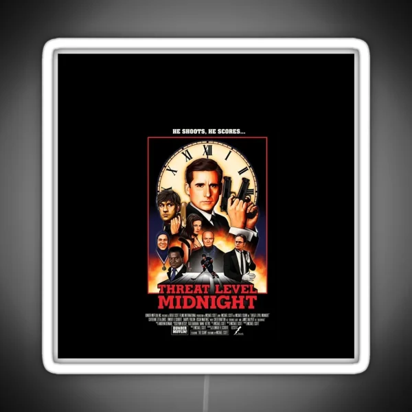 Threat Level Midnight RGB Neon Sign