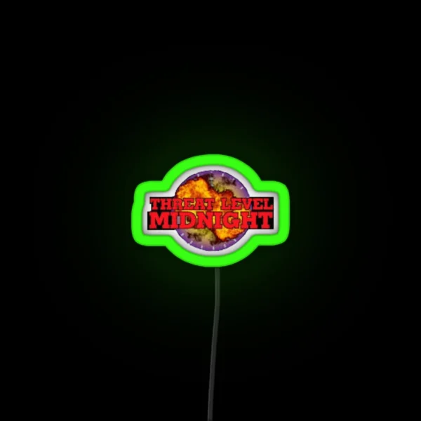 Threat Level Midnight RGB Neon Sign
