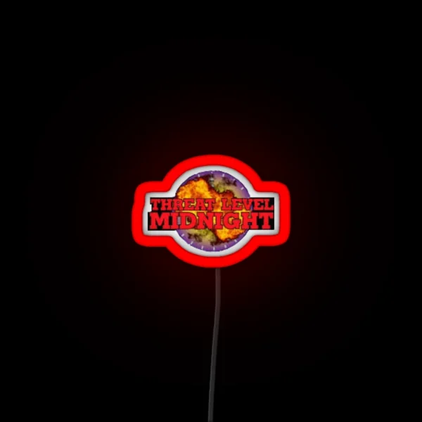 Threat Level Midnight RGB Neon Sign