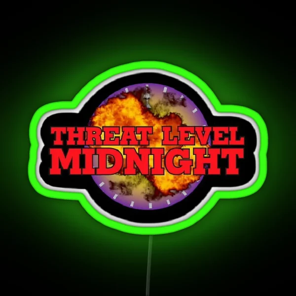 Threat Level Midnight RGB Neon Sign