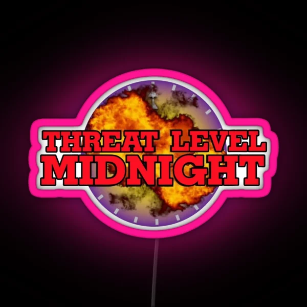Threat Level Midnight RGB Neon Sign