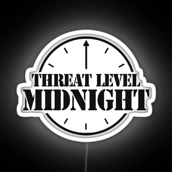 Threat Level Midnight Stealth RGB Neon Sign