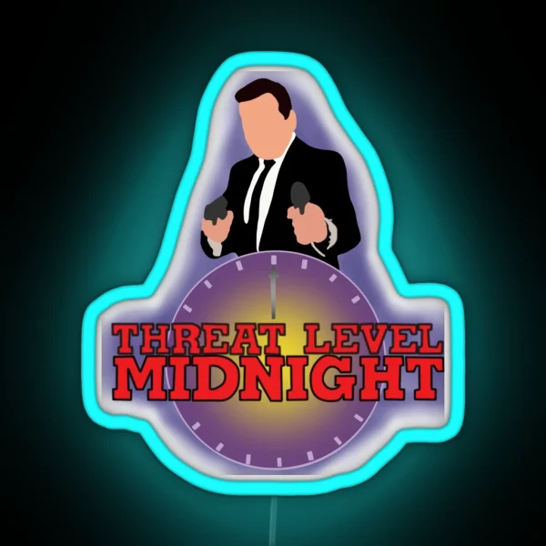 Threat Level Midnight The Office RGB Neon Sign