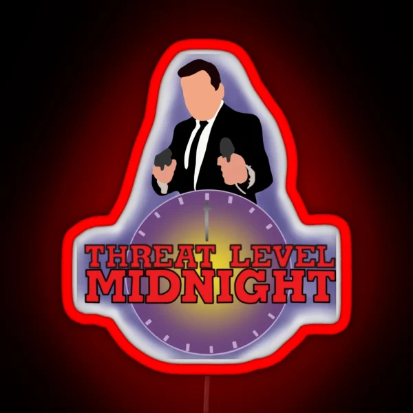 Threat Level Midnight The Office RGB Neon Sign