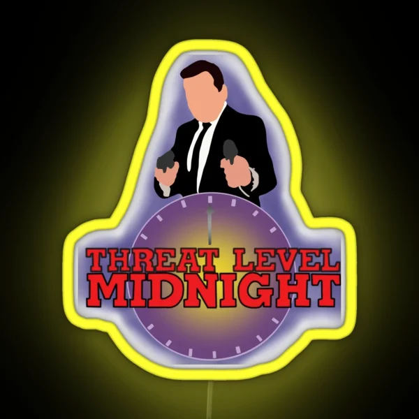Threat Level Midnight The Office RGB Neon Sign