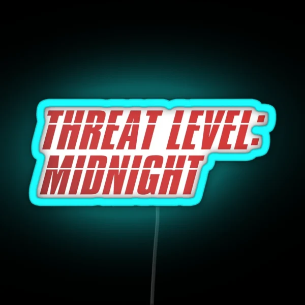 Threat Level Midnight The Office RGB Neon Sign