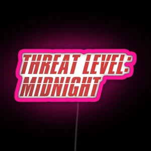 Threat Level Midnight The Office RGB Neon Sign