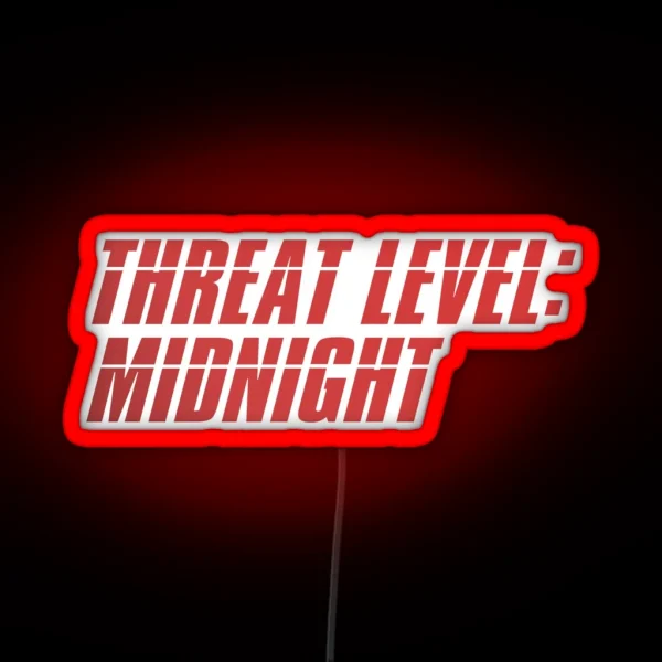 Threat Level Midnight The Office RGB Neon Sign