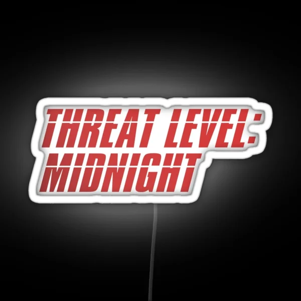 Threat Level Midnight The Office RGB Neon Sign