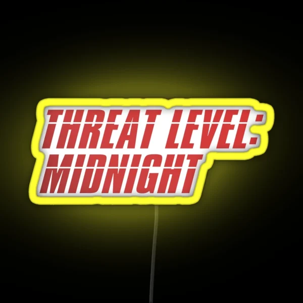 Threat Level Midnight The Office RGB Neon Sign
