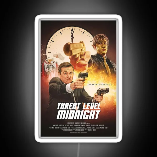 Threat Level Midnight The Office RGB Neon Sign