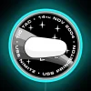 Tic Tac UFO UAP encounter morale patch with neon sign elements