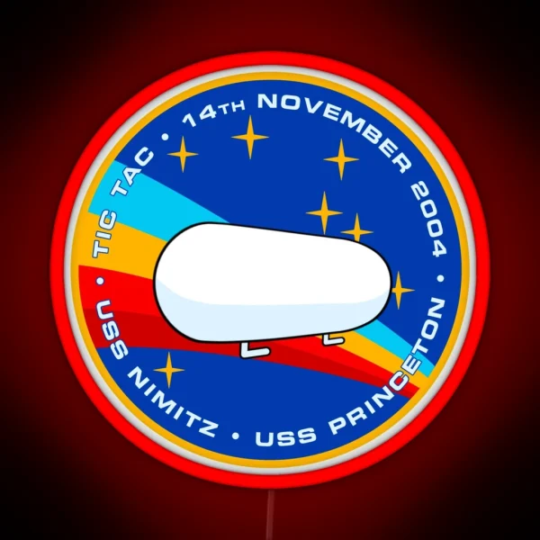 Tic Tac UFO UAP Encounter Morale Patch RGB Neon Sign