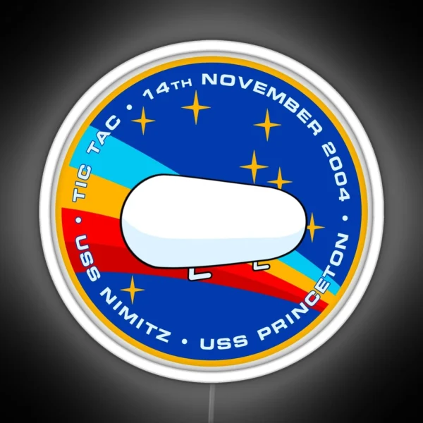 Tic Tac UFO UAP Encounter Morale Patch RGB Neon Sign