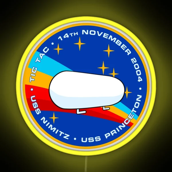 Tic Tac UFO UAP Encounter Morale Patch RGB Neon Sign