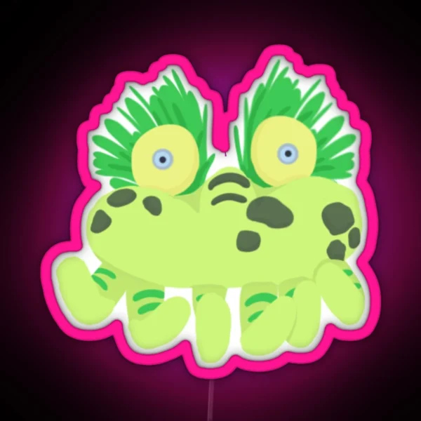 Tickle Me Wiggle Doll Logo RGB Neon Sign
