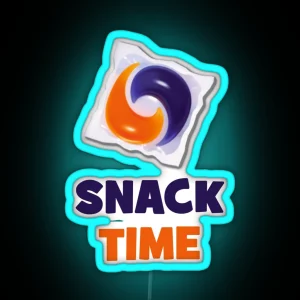 Tide Pod Led Meme Snack Time RGB Neon Sign