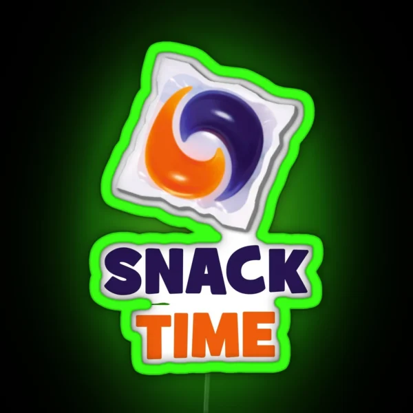 Tide Pod Led Meme Snack Time RGB Neon Sign
