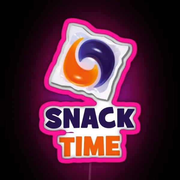 Tide Pod Led Meme Snack Time RGB Neon Sign