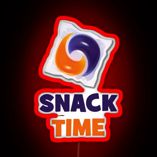 Tide Pod Led Meme Snack Time RGB Neon Sign