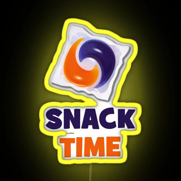 Tide Pod Led Meme Snack Time RGB Neon Sign