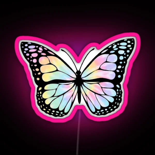 Tie Dye Butterfly Led RGB Neon Sign