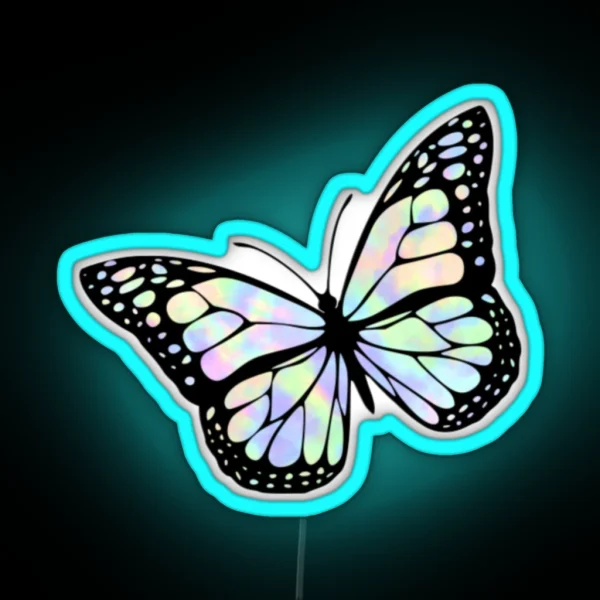 Tie Dye Butterfly RGB Neon Sign