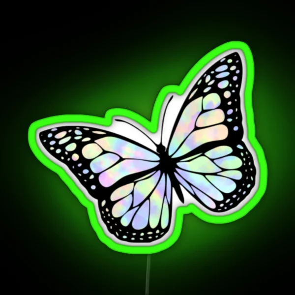 Tie Dye Butterfly RGB Neon Sign
