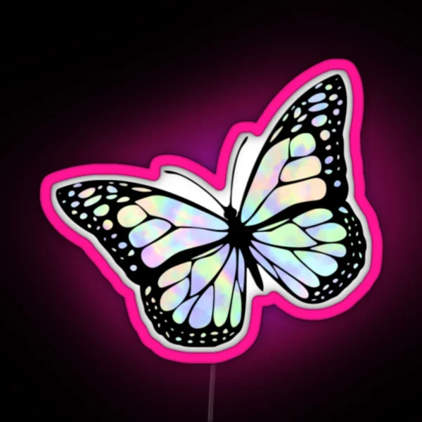 Tie Dye Butterfly RGB Neon Sign