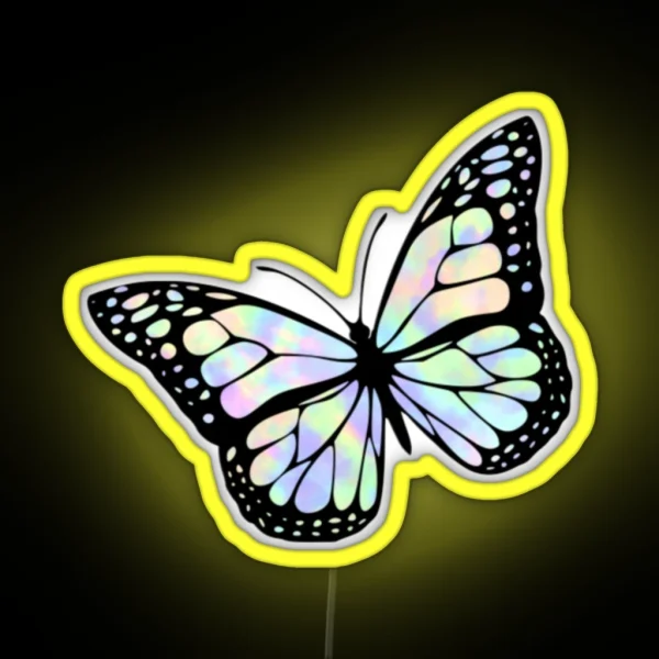 Tie Dye Butterfly RGB Neon Sign