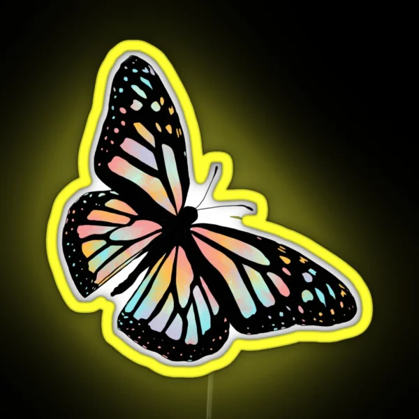 Tie Dye Butterfly RGB Neon Sign