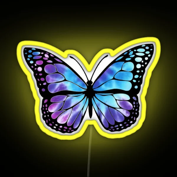 Tie Dye Butterfly RGB Neon Sign
