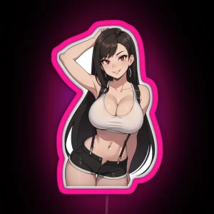 Tifa Lockhart RGB Neon Sign