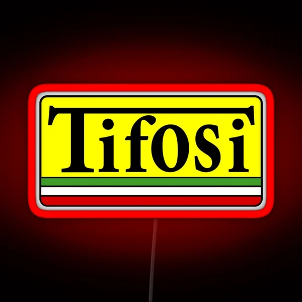 Tifosi Italian Flag RGB Neon Sign