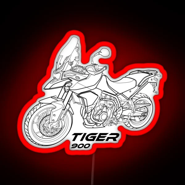 Tiger 900 Adventure Motorbike Offroad Motorbike RGB Neon Sign