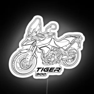 Tiger 900 Adventure Motorbike Offroad Motorbike RGB Neon Sign