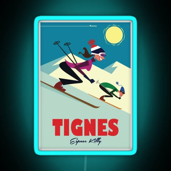 Tignes Poster RGB Neon Sign