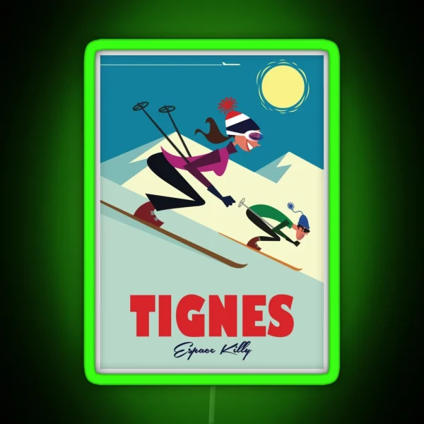Tignes Poster RGB Neon Sign