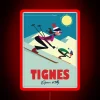 Tignes ski resort neon sign