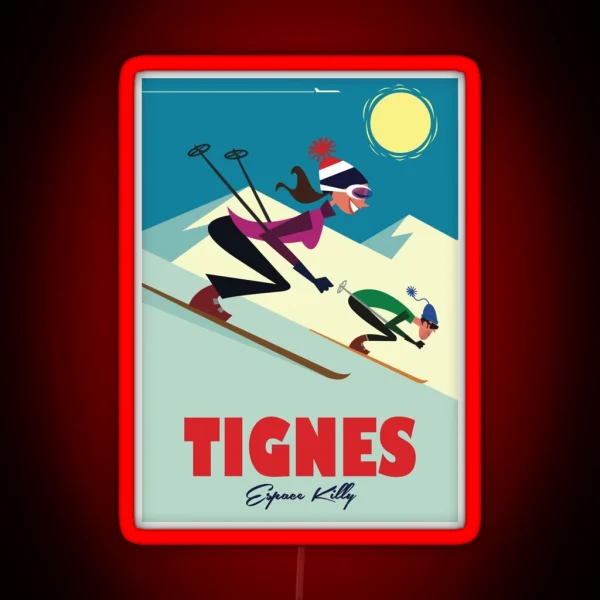 Tignes Poster RGB Neon Sign